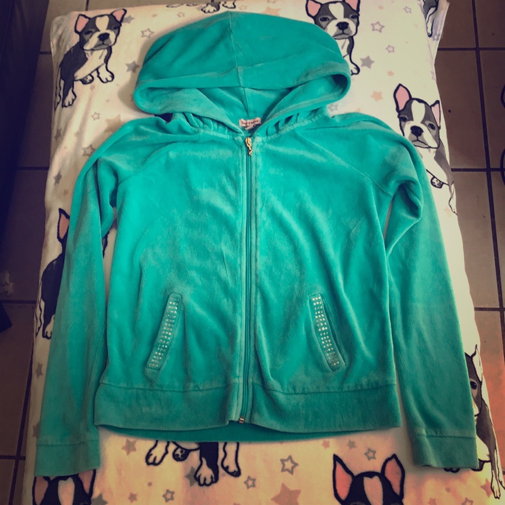 Juicy Couture aqua hoodie Pre-loved Size Medium